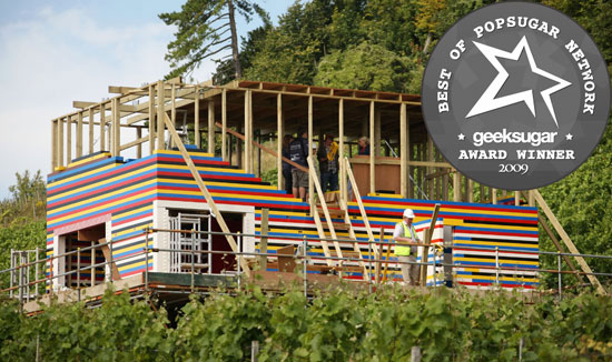Photos of the House Being Built out of Legos in the UK