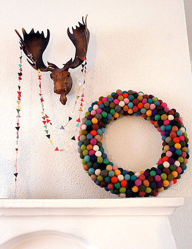 Cool Idea: Felted Ball Wreath