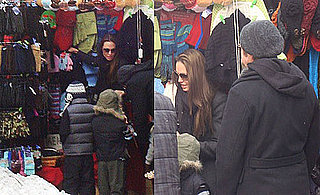 Photos of Angelina Jolie, Brad Pitt, And Maddox Jolie-Pitt Shopping in NYC