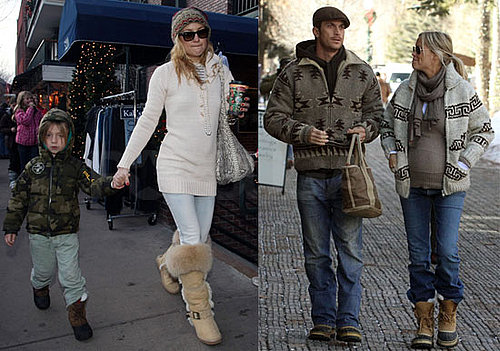Photos of Kate Hudson, Ryder Robinson, Oliver Hudson, Goldie Hawn, Elle Macpherson In Aspen For Christmas