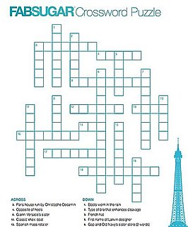 FabSugar Fashion Crossword Puzzle