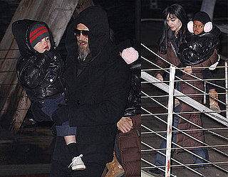 Photos of Angelina Jolie, Brad Pitt, Shiloh Jolie-Pitt, And Zahara Jolie-Pitt on The NYC Set of Salt