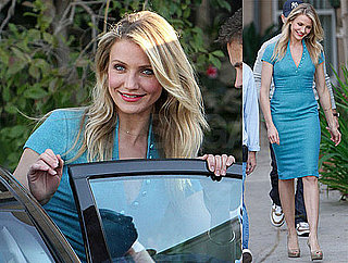 Photos of Cameron Diaz And Seth Rogen Filming The Green Hornet in LA