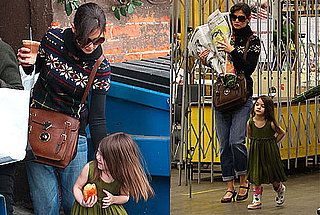 Photos of Katie Holmes and Suri Cruise Getting Food and Flowers in LA