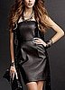 Faux Leather Dress