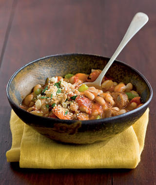 Easy Cassoulet With Sausage and White Bean Recipe