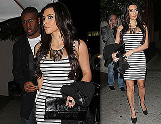 Photos of Kim Kardashian And Reggie Bush Out to Dinner at Nobu