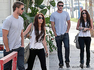 Photos of Miley Cyrus and Liam Hemsworth Running Errands in LA