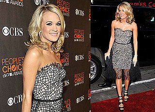 Carrie Underwood Brings Her Engagement Bling to PCAs! 