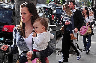 Photos of Jennifer Garner and Ben Affleck in LA with Violet and Seraphina Affleck