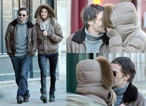 Photos of Olivier Martinez and Rosie Huntington-Whiteley Kissing in Paris Who Are Now Boyfriend and Girlfriend Pictures