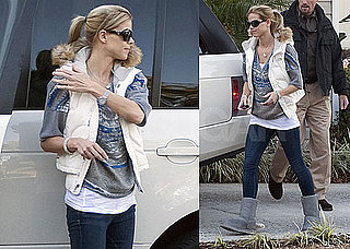 Photos of Elin Nordegren Dropping Off Sam Woods at School