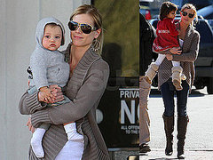 Photos of Elin Nordegren Picking Up Sam and Charlie Woods in Florida