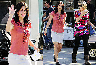 Photos of Courteney Cox and Busy Phillips Filming Cougar Town as Its Second Season Is Announced