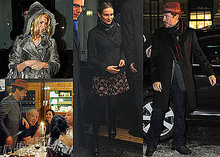 Photos of Robert Downey Jr, Diane Kruger, Guy Ritchie, January Jones, and Joel Silver Having Dinner in Berlin