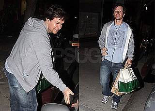 Photos of Mark Wahlberg Running Into a Little Car Trouble While Picking Up Dinner in LA