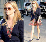 Photos of Reese Witherspoon in Floral Dress and Cardigan in Beverly Hills, LA