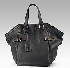 The Look For Less: Black Yves Saint Laurent Downtown Tote 