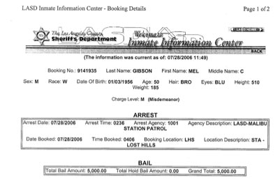 Mel Gibson Busted for DUI
