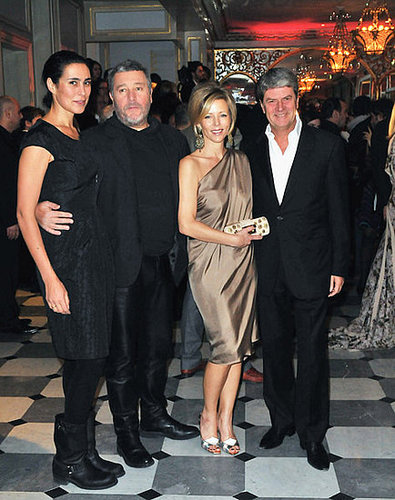 Philippe Stark with his Wife, Yves and Rebecca Carcelle Philippe Stark with his Wife, Yves and Rebecca Carcelle