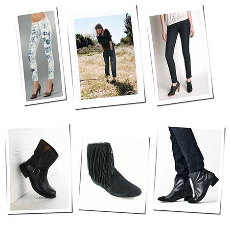 A Look We Love: Cropped Denim And Flat Ankle Boots