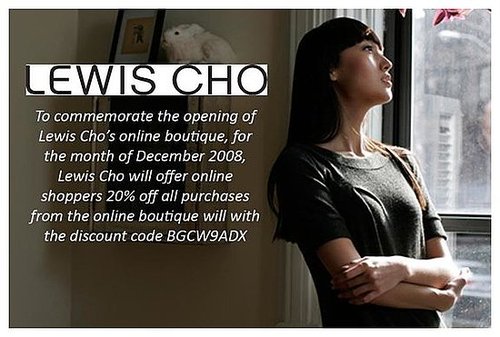 Lewis Cho Goes e-Commerce