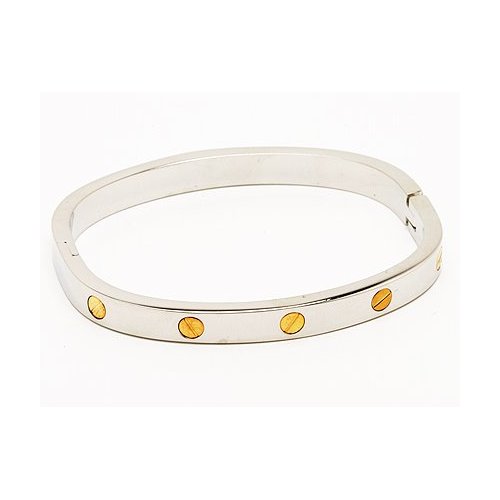 Can anybody help me identify this silver "screw" bracelet?