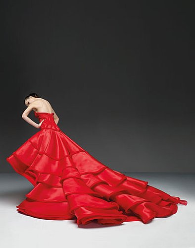 Spring 2009 Atelier Versace: Red Carpet Ruffles and Whorls Spring 2009 Atelier Versace: Red Carpet Ruffles and Whorls