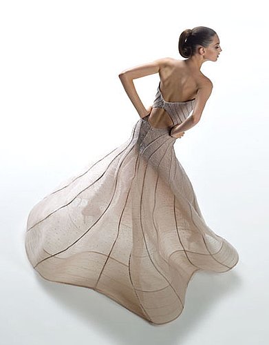 Spring 2009 Atelier Versace: Red Carpet Ruffles and Whorls Spring 2009 Atelier Versace: Red Carpet Ruffles and Whorls
