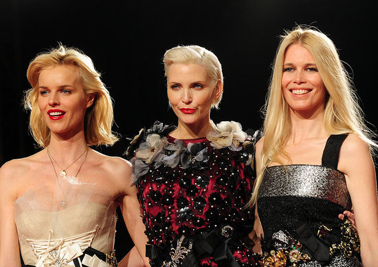 Eva Herzigova, Nadja Auermann, Claudia Schiffer