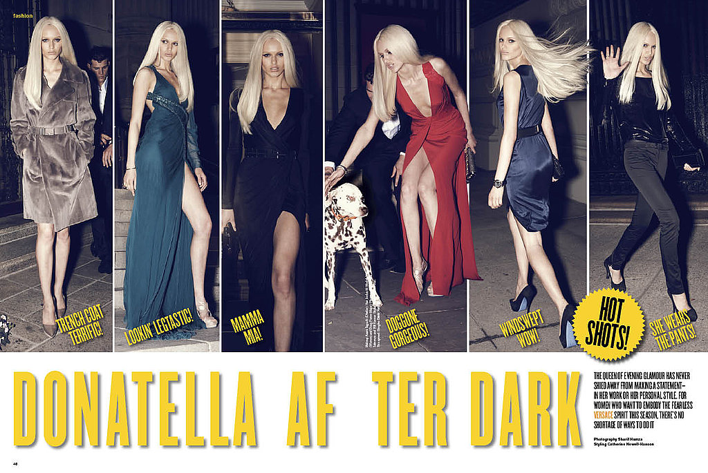 Donatella Versace Receives a Model Makeover in V#60 Donatella Versace Receives a Model Makeover in V#60