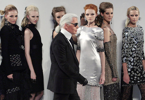 Karl Lagerfeld's Fall 2009 Chanel Couture: All High/Low Skirts and Perfume Bottles Karl Lagerfeld's Fall 2009 Chanel Couture: All High/Low Skirts and Perfume Bottles