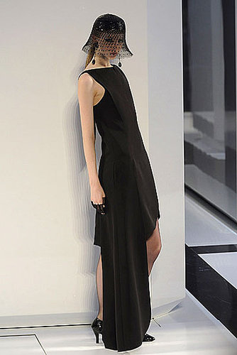 Karl Lagerfeld's Fall 2009 Chanel Couture: All High/Low Skirts and Perfume Bottles Karl Lagerfeld's Fall 2009 Chanel Couture: All High/Low Skirts and Perfume Bottles