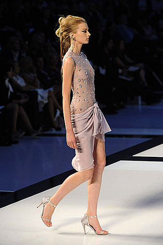 Karl Lagerfeld's Fall 2009 Chanel Couture: All High/Low Skirts and Perfume Bottles Karl Lagerfeld's Fall 2009 Chanel Couture: All High/Low Skirts and Perfume Bottles