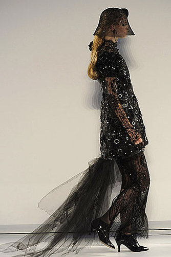 Karl Lagerfeld's Fall 2009 Chanel Couture: All High/Low Skirts and Perfume Bottles Karl Lagerfeld's Fall 2009 Chanel Couture: All High/Low Skirts and Perfume Bottles