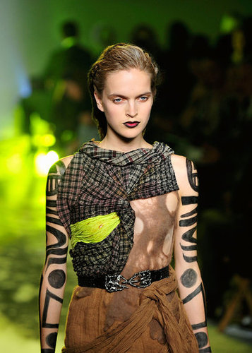 Rodarte, Inspired by Death Valley and Vultures, Go Goth Tribal Warrior for Spring 2010 Rodarte, Inspired by Death Valley and Vultures, Go Goth Tribal Warrior for Spring 2010