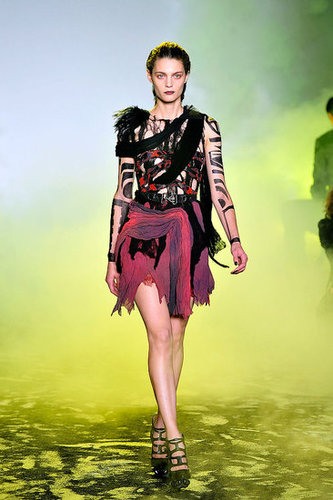 Rodarte, Inspired by Death Valley and Vultures, Go Goth Tribal Warrior for Spring 2010 Rodarte, Inspired by Death Valley and Vultures, Go Goth Tribal Warrior for Spring 2010