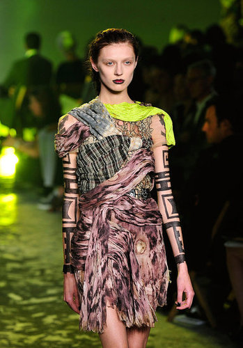 Rodarte, Inspired by Death Valley and Vultures, Go Goth Tribal Warrior for Spring 2010 Rodarte, Inspired by Death Valley and Vultures, Go Goth Tribal Warrior for Spring 2010