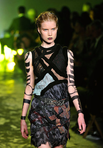 Rodarte, Inspired by Death Valley and Vultures, Go Goth Tribal Warrior for Spring 2010 Rodarte, Inspired by Death Valley and Vultures, Go Goth Tribal Warrior for Spring 2010