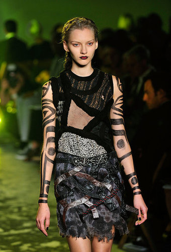 Rodarte, Inspired by Death Valley and Vultures, Go Goth Tribal Warrior for Spring 2010 Rodarte, Inspired by Death Valley and Vultures, Go Goth Tribal Warrior for Spring 2010