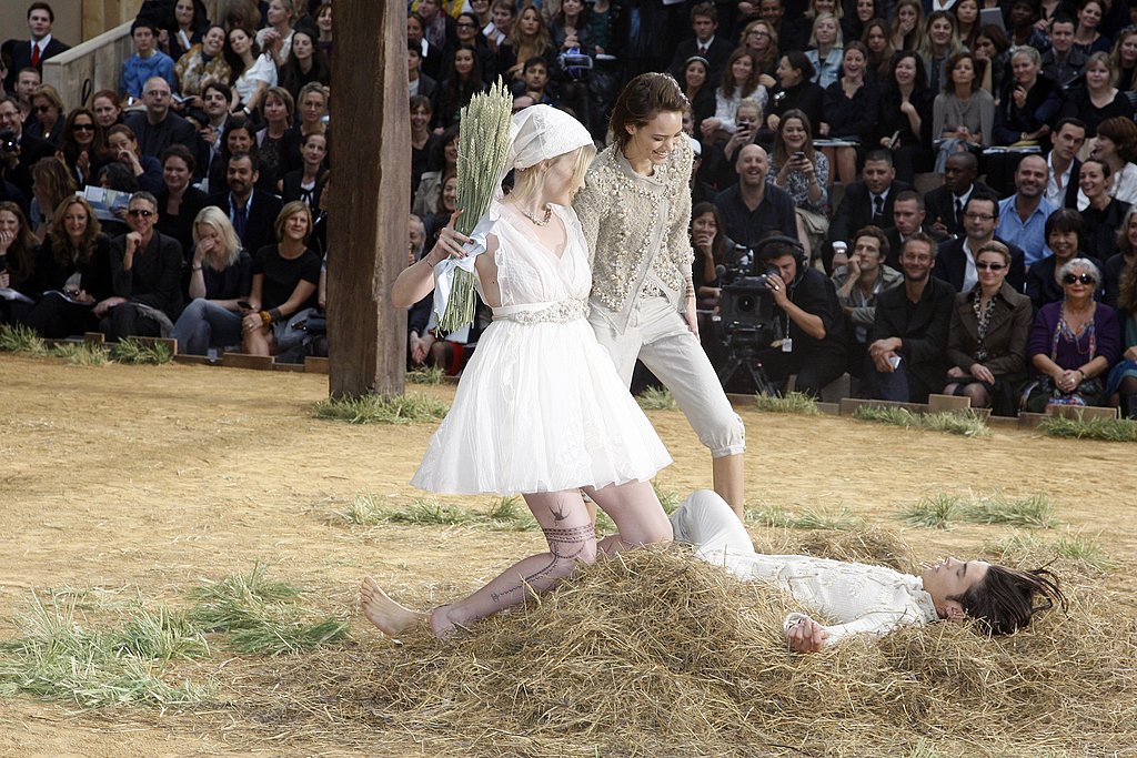 Chanel Goes Farm Girl, Takes a Roll in Hay for Spring 2010 Chanel Goes Farm Girl, Takes a Roll in Hay for Spring 2010