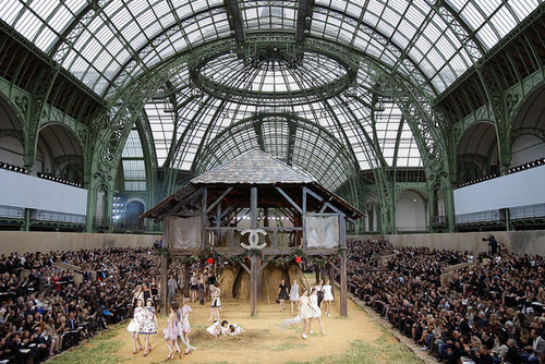 Chanel Goes Farm Girl, Takes a Roll in Hay for Spring 2010 Chanel Goes Farm Girl, Takes a Roll in Hay for Spring 2010