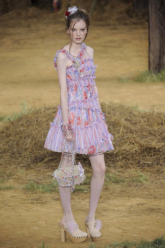 Chanel Goes Farm Girl, Takes a Roll in Hay for Spring 2010 Chanel Goes Farm Girl, Takes a Roll in Hay for Spring 2010