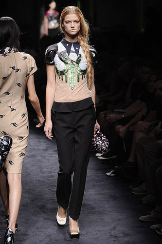 Miuccia Prada Interprets "Innocence" with Cat and Bird Prints for Miu Miu Spring 2010 Miuccia Prada Interprets "Innocence" with Cat and Bird Prints for Miu Miu Spring 2010