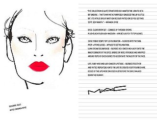 M.A.C. Face Charts From The Fall 2009 Shows: London Edition 