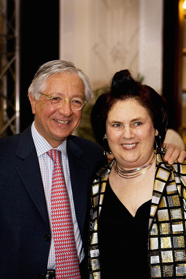 Christian Blanckaert and Suzy Menkes Christian Blanckaert and Suzy Menkes