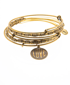 Alex and Ani Love Bangles, $108 (20% discount through Someone Spoil Me)
Alex and Ani Love Bangles, $108 (20% discount through Someone Spoil Me)