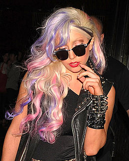 Lady Gaga's New Purple and Pink Hair