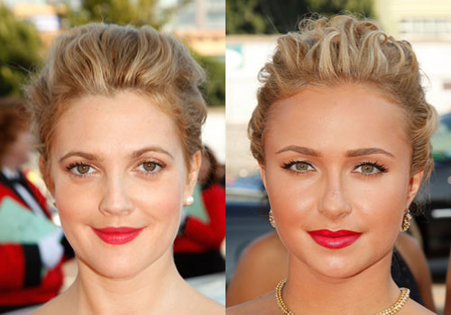 Pictures of Drew Barrymore and Hayden Panettiere Looking Alike at the 2009 Emmys