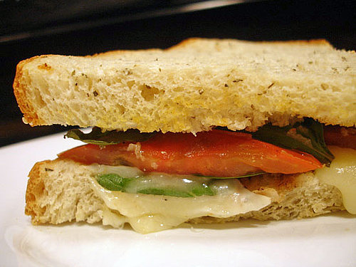 Recipe For Caprese Sandwich With Heirloom Tomatoes